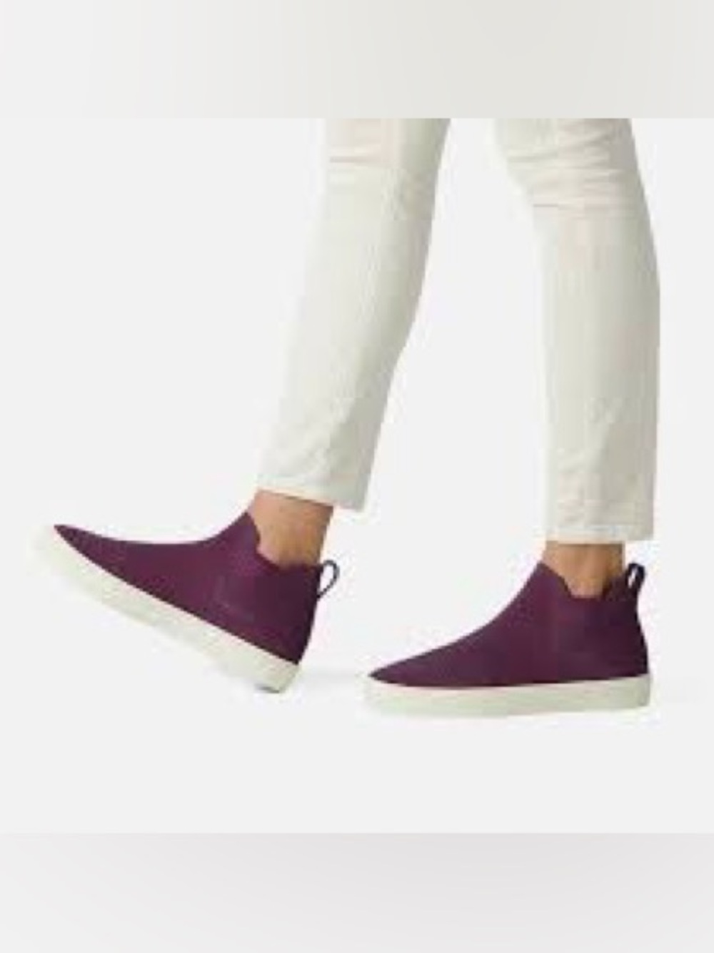 Rothy's Slip-On Sneakers in Plum